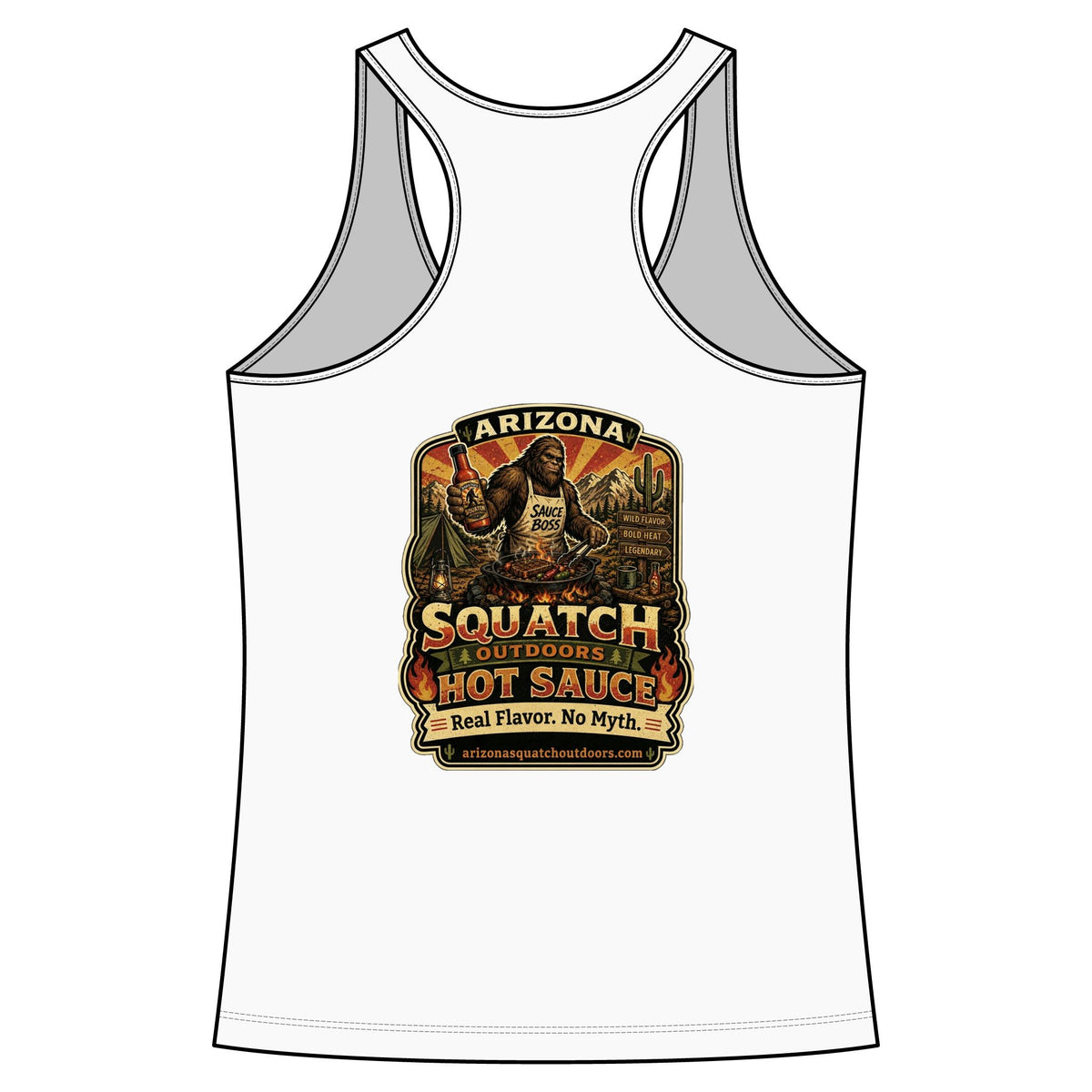 Arizona Squatch Outdoors Hot Sauce Women's Racerback Tank Top