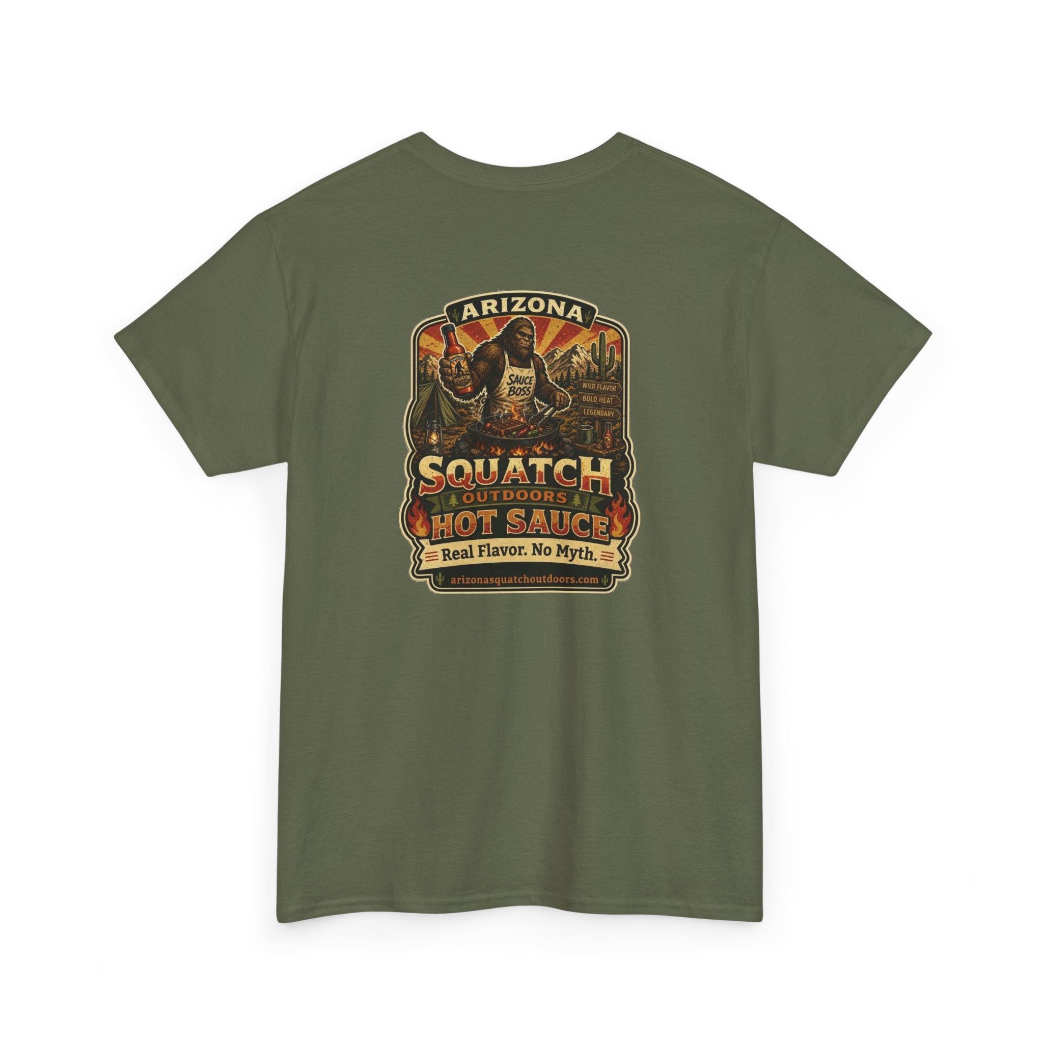 Arizona Squatch Hot Sauce graphic Tee - Squatch Sauce Boss Tee