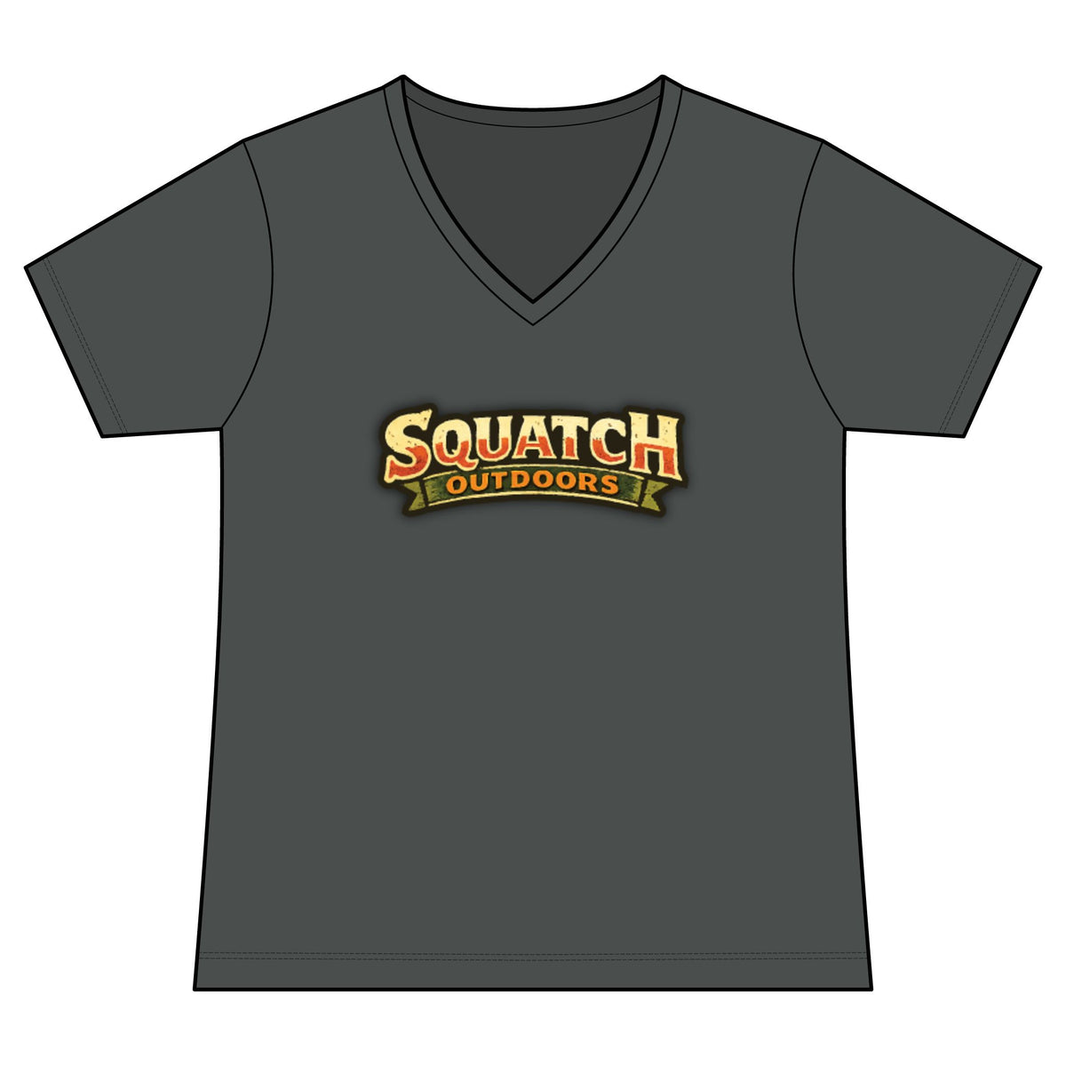 Arizona Squatch Outdoors Women's V-Neck Tee — Squatch Sauce Boss Ladies Tee