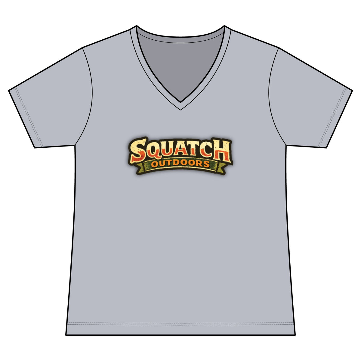Arizona Squatch Outdoors Women's V-Neck Tee — Squatch Sauce Boss Ladies Tee