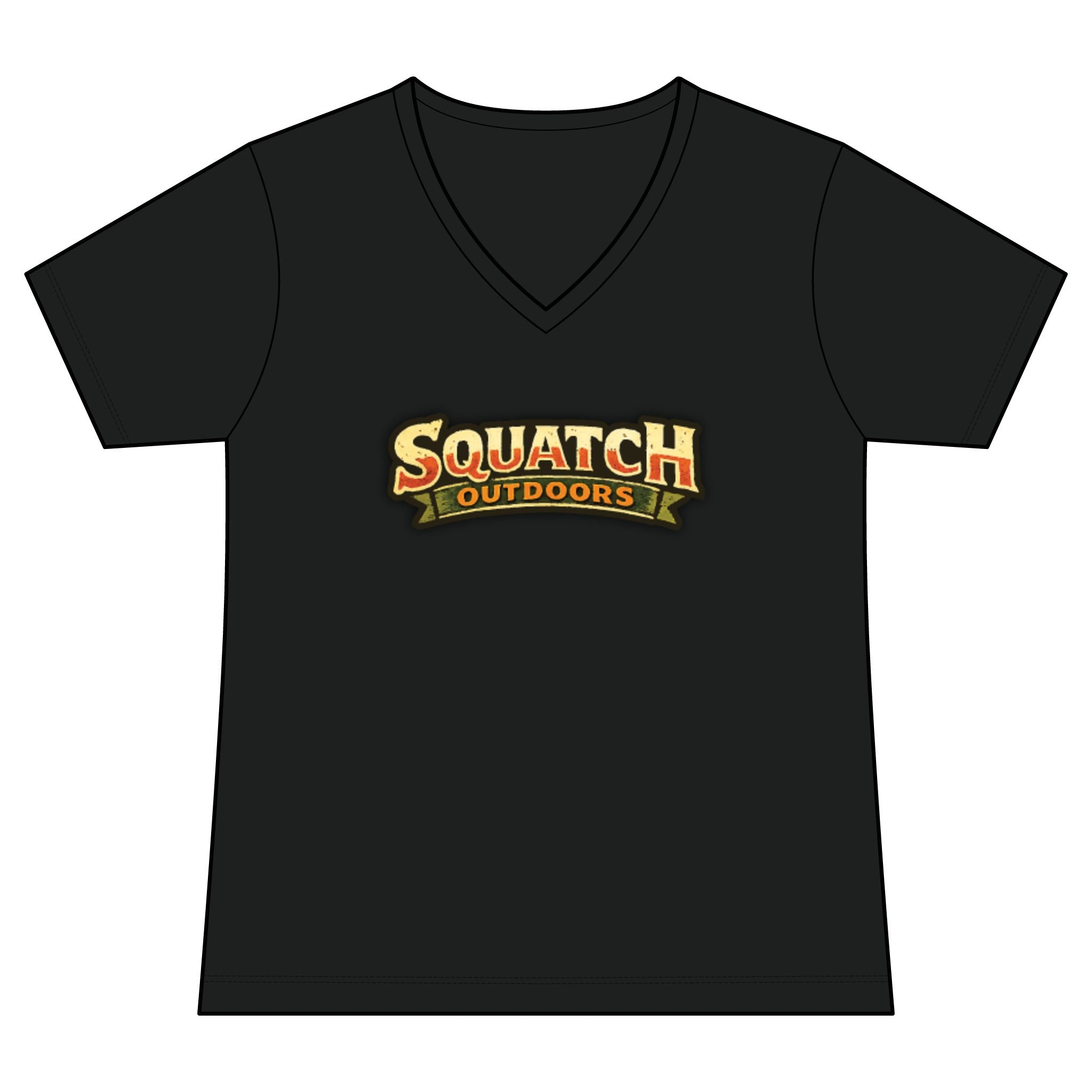 Arizona Squatch Outdoors Women's V-Neck Tee — Squatch Sauce Boss Ladies Tee