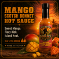 Arizona Squatch Outdoors artisan hot sauce blending juicy mango with Scotch bonnet heat, made in the USA. Flavor- forward