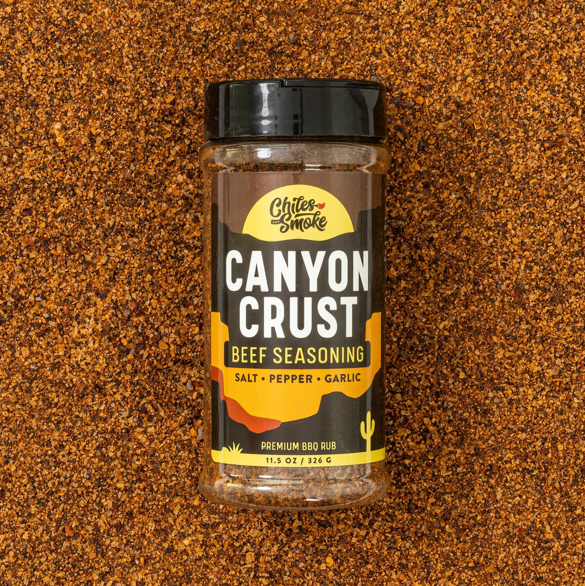 Chiles and Smoke Canyon Crust Beef Seasoning bottle