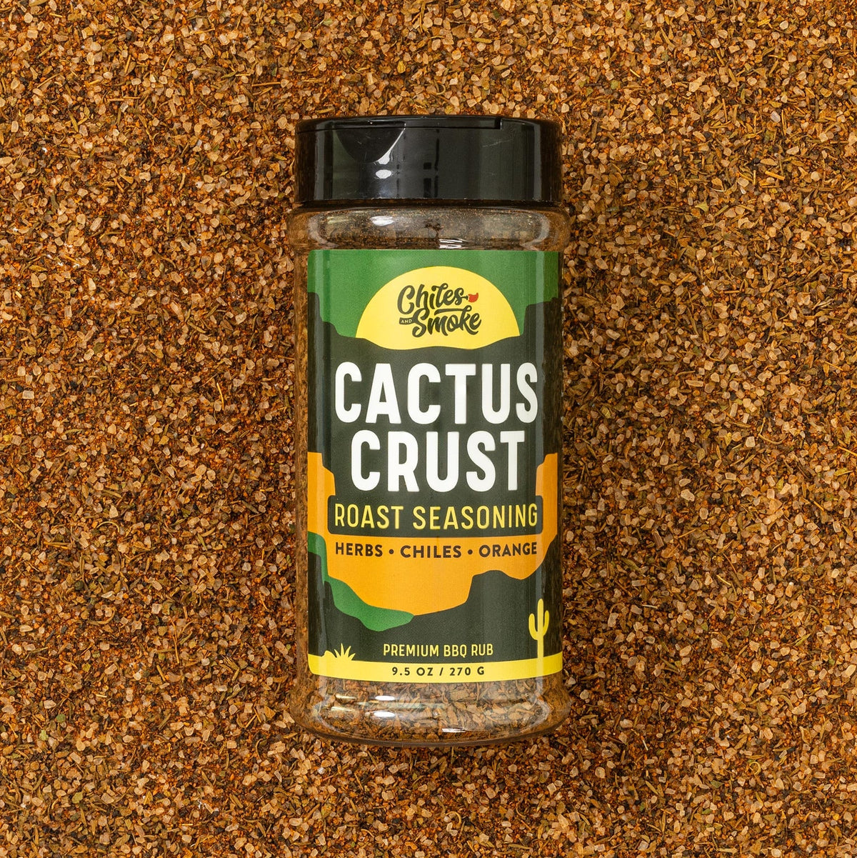 Chiles and Smoke Cactus Crust Seasoning bottle